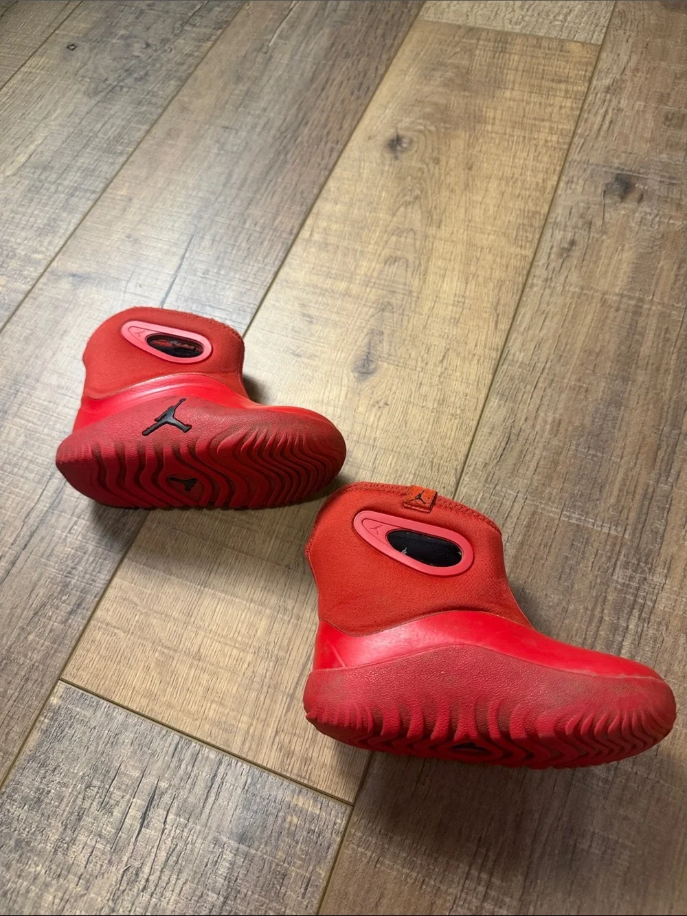 Nike Jordan Lil Drip 'Fire Red' Toddler Rain Boots Size 7C